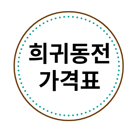 희귀동전 가격표 및 년도 (10원, 50원,100원, 500원) 1 희귀동전 가격표