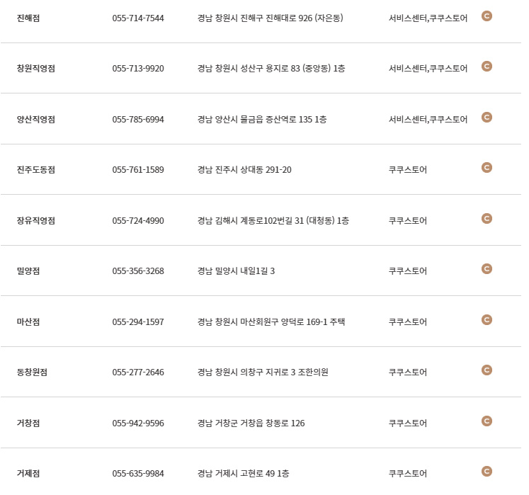 쿠쿠 서비스센터 전화번호 (압력밥솥,정수기,공기청정기,무선청소기,인덕션,음식물 처리기,고무패킹) 13